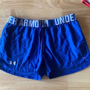 Under Armour blue athletic shorts. Size medium.